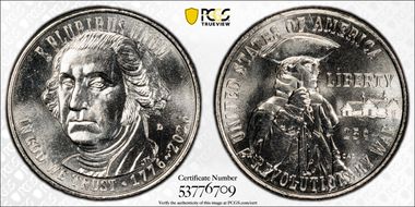 2026-D 25C Revolutionary War First Strike MS66