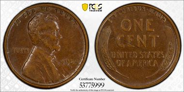 1924-S 1C AU50BN