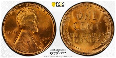 1946-D 1C MS65RD