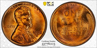 1958-D 1C MS66RD