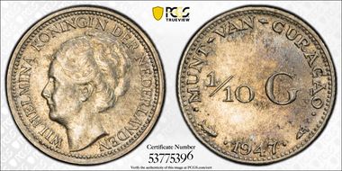 1947 1/10 G KM-43 Ag MS62