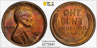 1931-D 1C MS64RB