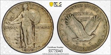 1929-S 25C XF40