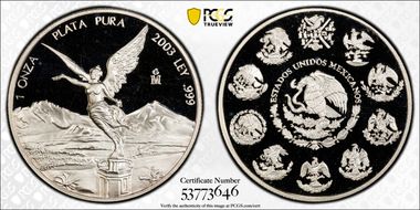 2003-Mo Onza Libertad Ag PR69DCAM