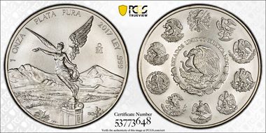 2017-Mo Onza Libertad Ag MS69