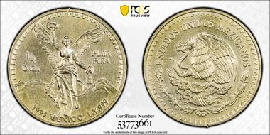 1993-Mo 1/4 oz Libertad Ag N1
