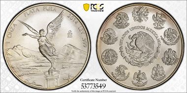 2014-Mo Onza Libertad Ag MS68