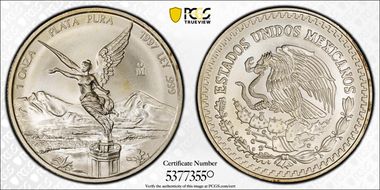 1997-Mo Onza Libertad Ag MS69