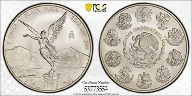 2018-Mo Onza Libertad Ag MS69