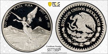 2017-Mo 1/20 oz Libertad Ag PR70DCAM