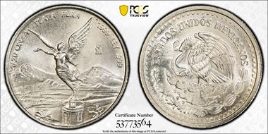 1999-Mo 1/20 oz Libertad Ag MS69