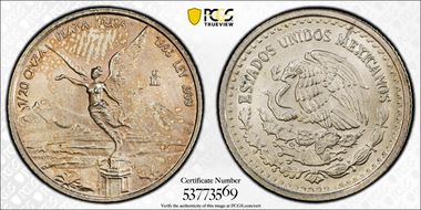 1996-Mo 1/20 oz Libertad Ag MS67