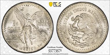 1982-Mo Onza Libertad Ag MS65