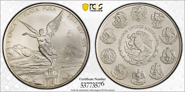 2011-Mo Onza Libertad Ag MS69