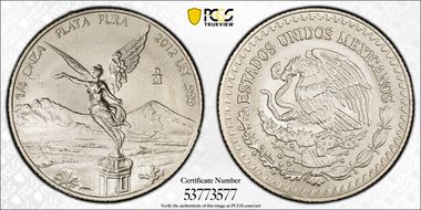 2012-Mo 1/4 oz Libertad Ag MS65