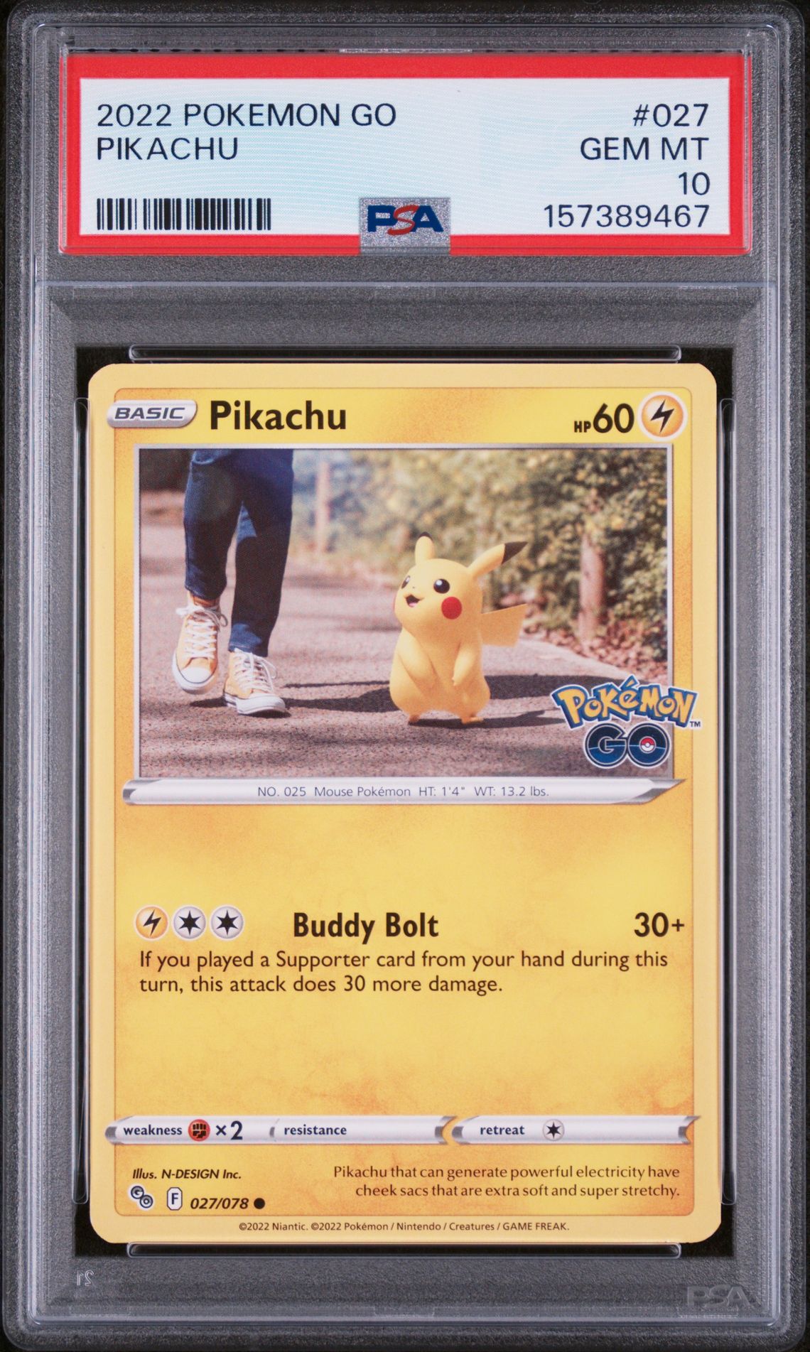PIKACHU POKEMON GO 2022