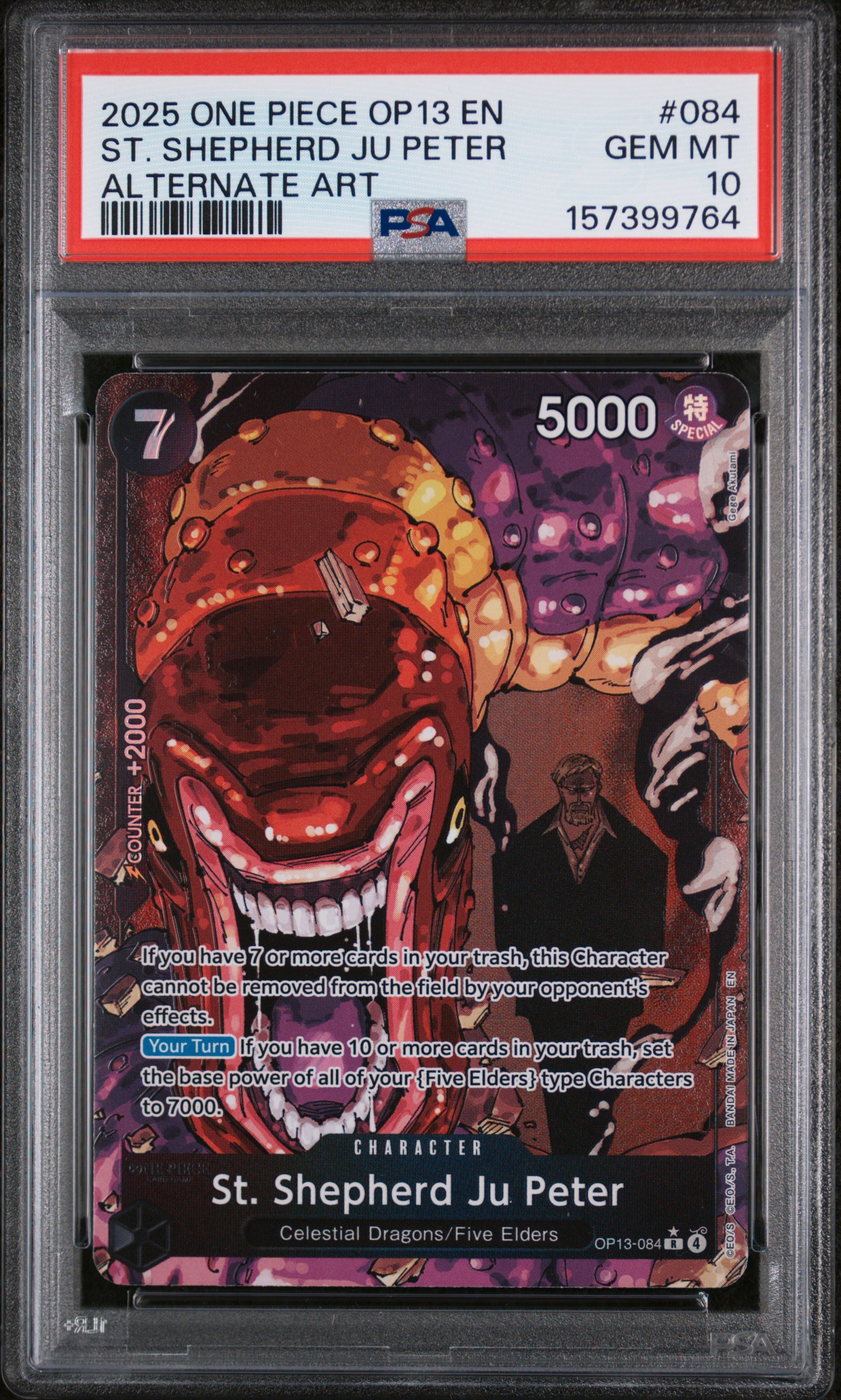 2025 #084 St. Shepherd JU Peter PSA 10 One Piece OP13-Carrying on His Will