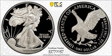 2021-S $1 Silver Eagle - Type 2 PR70DCAM