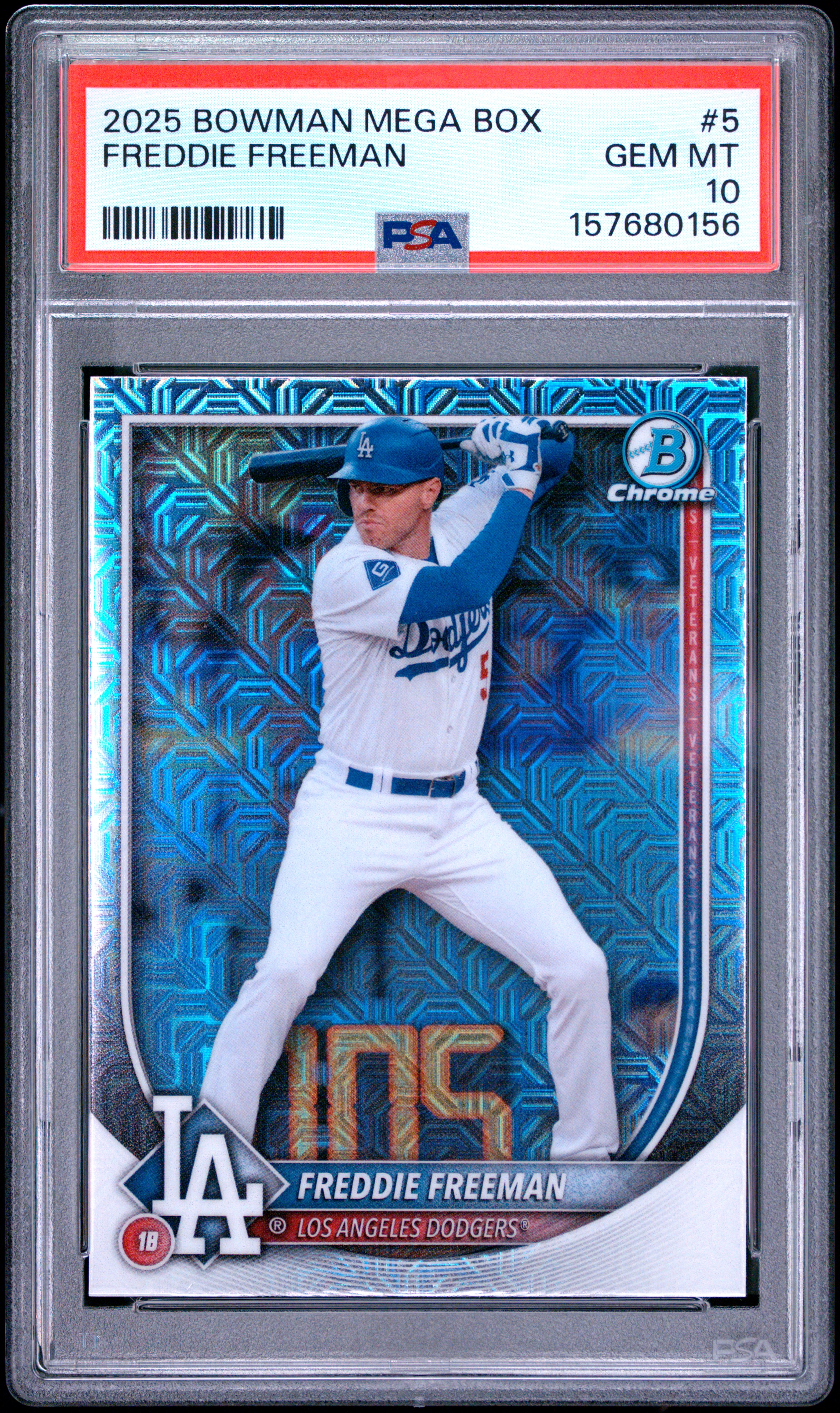 2025 #5 Freddie Freeman PSA 10 Bowman Mega Box Chrome