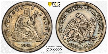 1862-S 25C N1