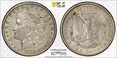 1886-O $1 AU50