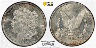 1897-S $1 AU58