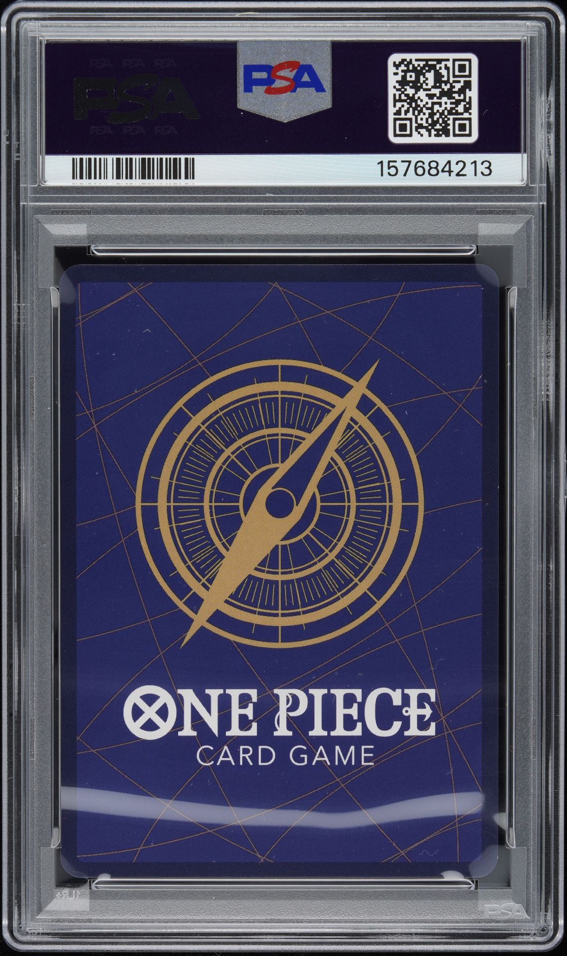 2025 One Piece Eb02-Extra Booster -Anime 25Th Collection- Monkey D. Luffy #061 (Manga Alternate Art) Gem Mt 10 back view - PSA certificate #157684213