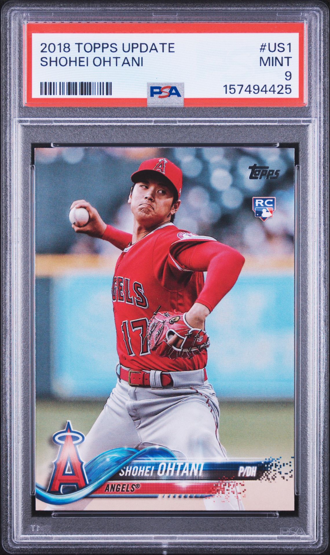 2018 Topps Update Shohei Ohtani #Us1 Mint 9 front