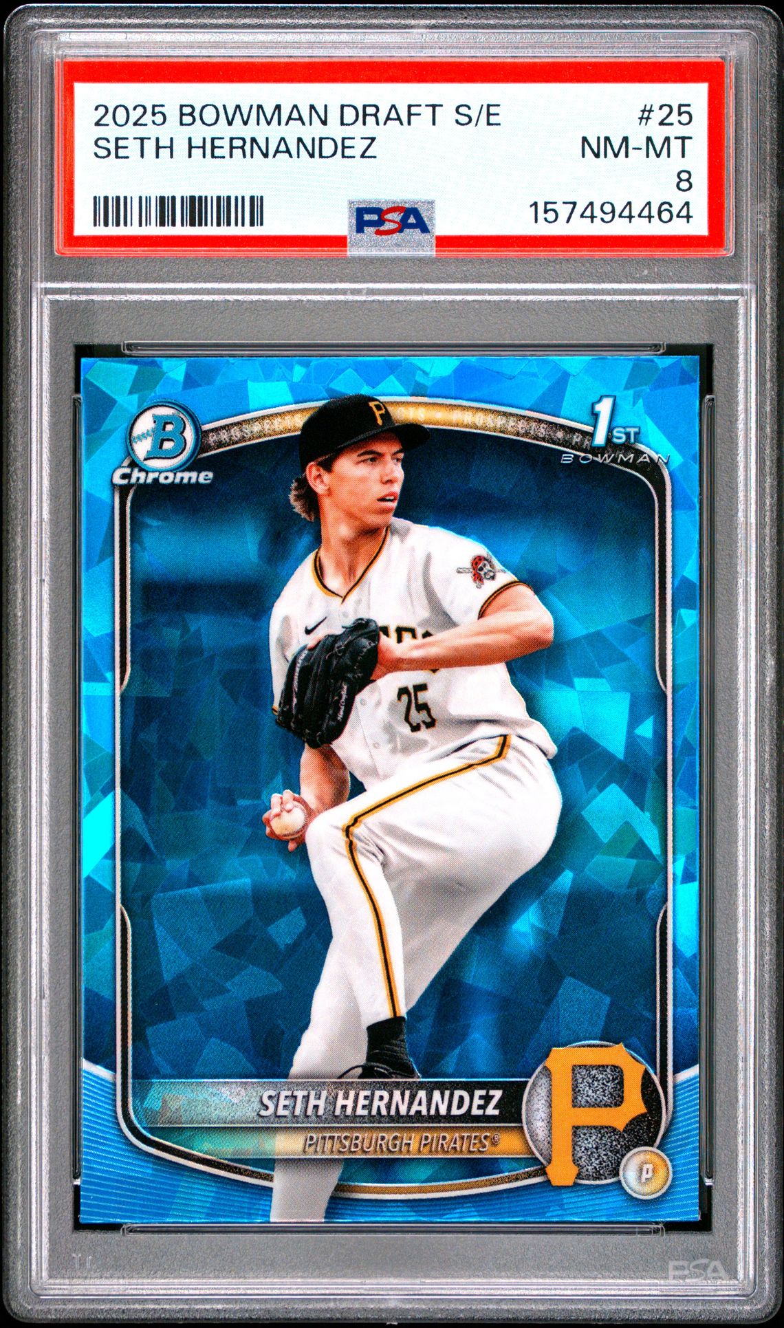 2025 Bowman Draft Sapphire Edition Seth Hernandez #25 Nm-Mt 8 front