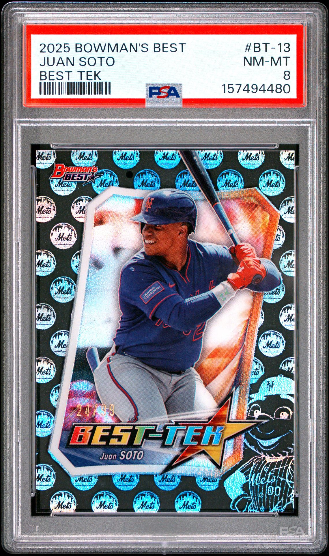 2025 Bowman's Best Best Tek Juan Soto #Bt-13 Nm-Mt 8 front