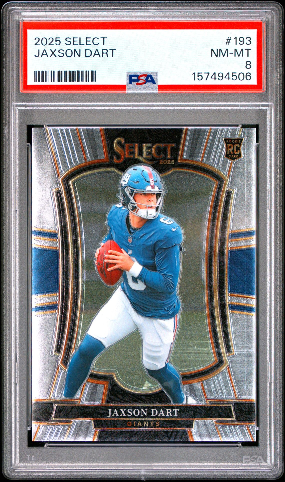 2025 Panini Select Jaxson Dart #193 Nm-Mt 8 front