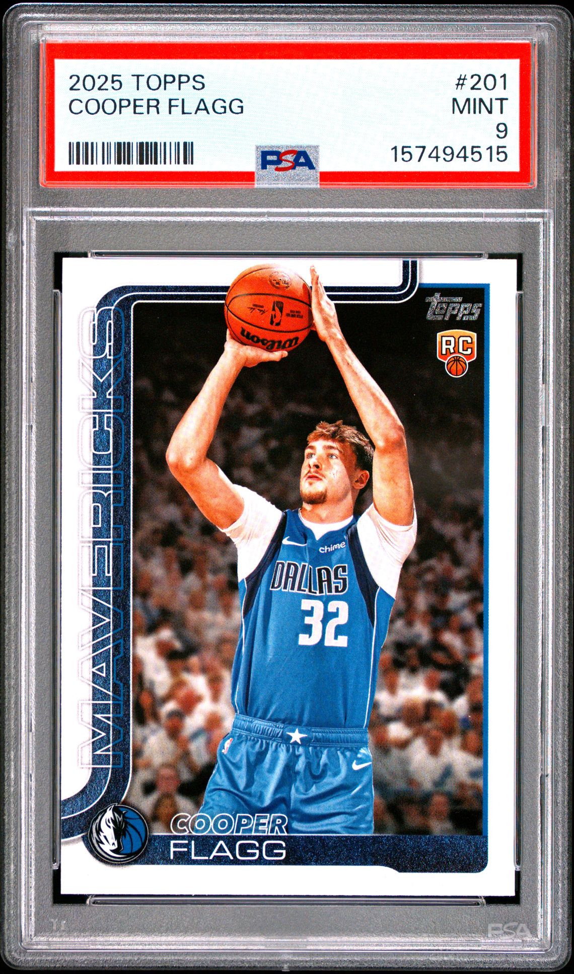 2025 Topps Cooper Flagg #201 Mint 9 front