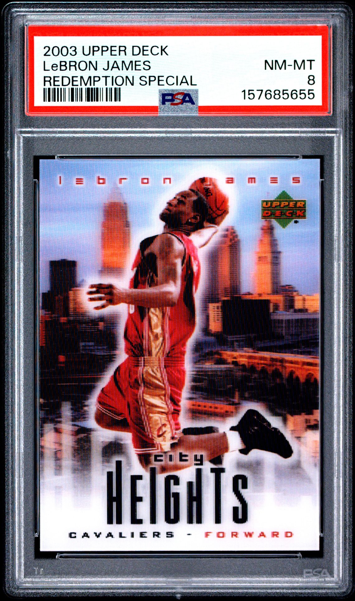 2003 Upper Deck Redemption Special Lebron James (Redemption Special) Nm-Mt 8 front