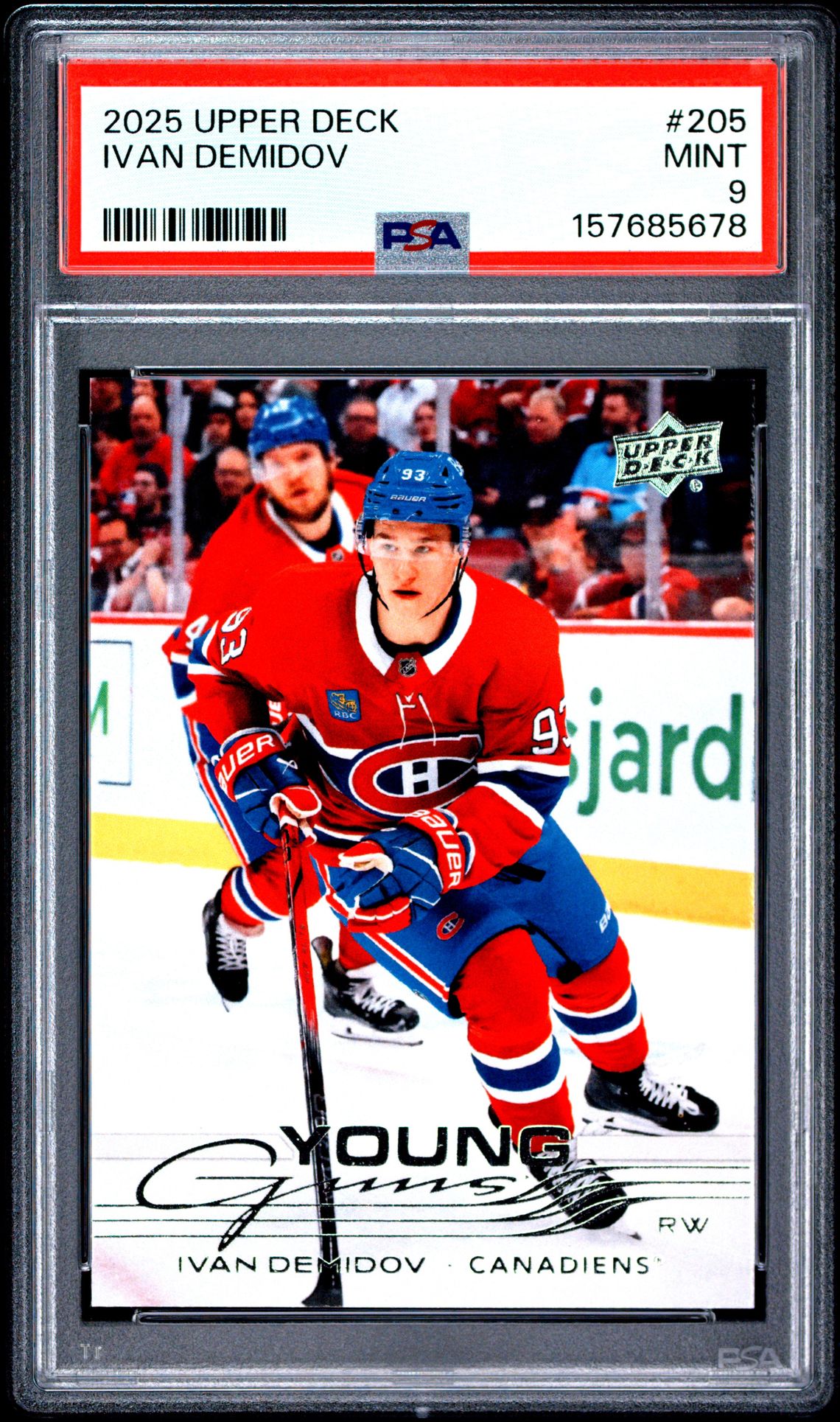 2025 Upper Deck Ivan Demidov #205 Mint 9 front