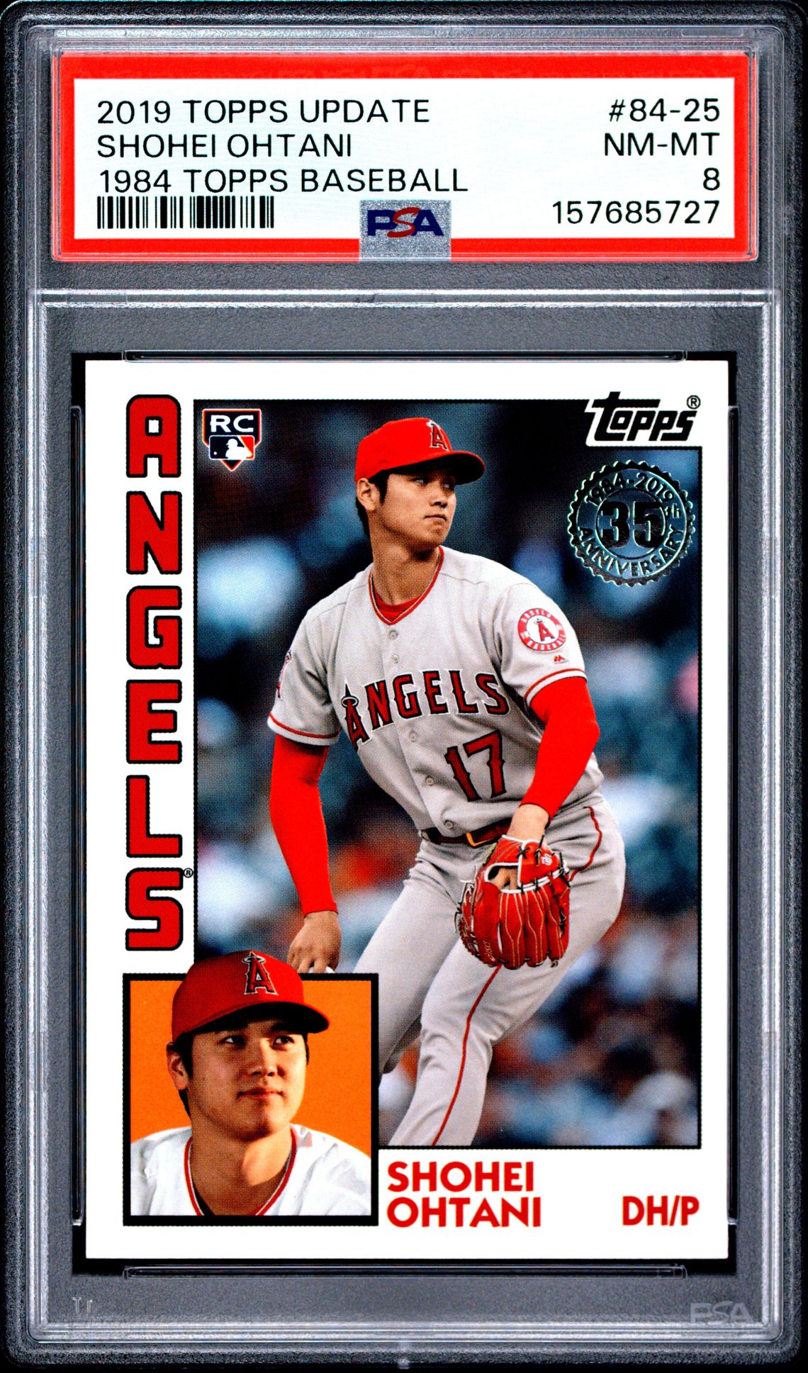 2019 Topps Update 1984 Topps Baseball Shohei Ohtani #84-25 (1984 Topps Baseball) Nm-Mt 8 front