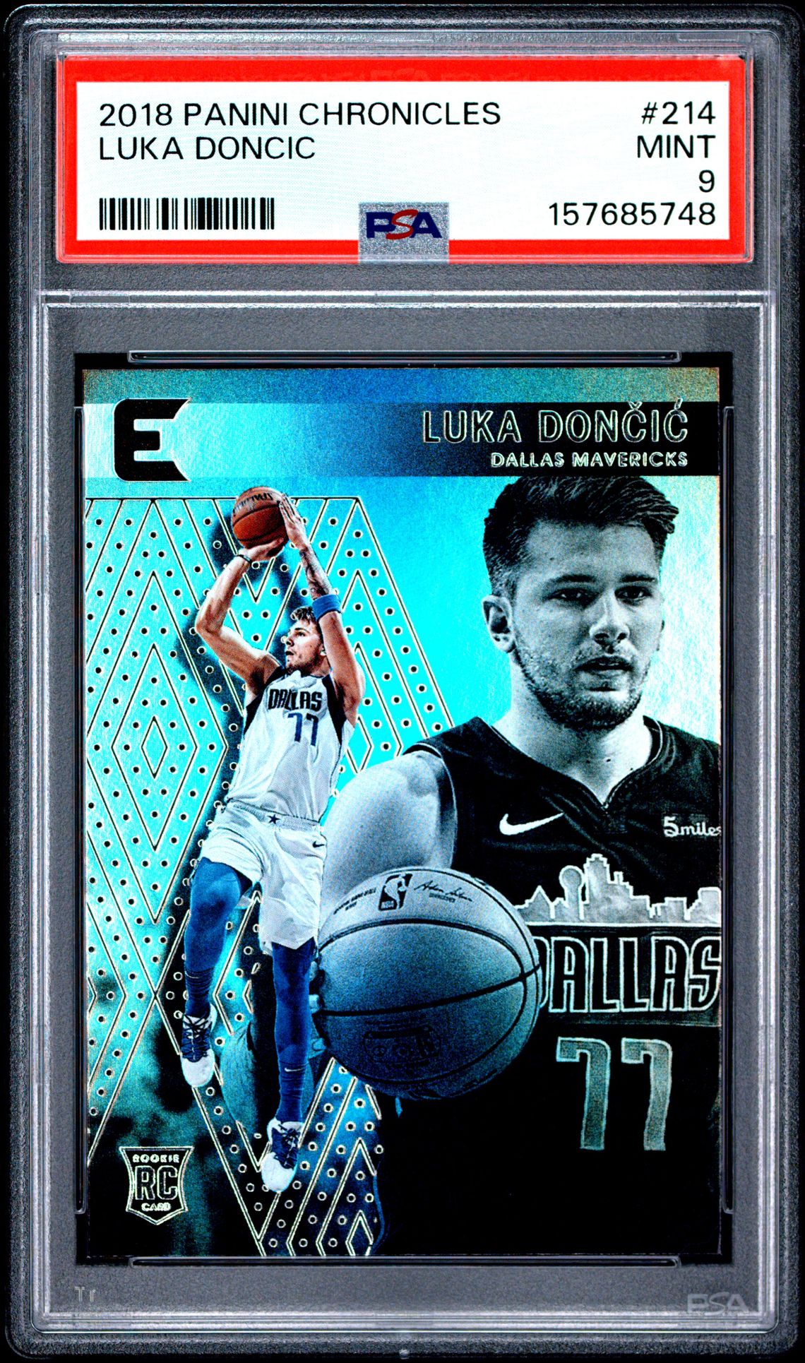 2018 Panini Chronicles Luka Doncic #214 Mint 9 front