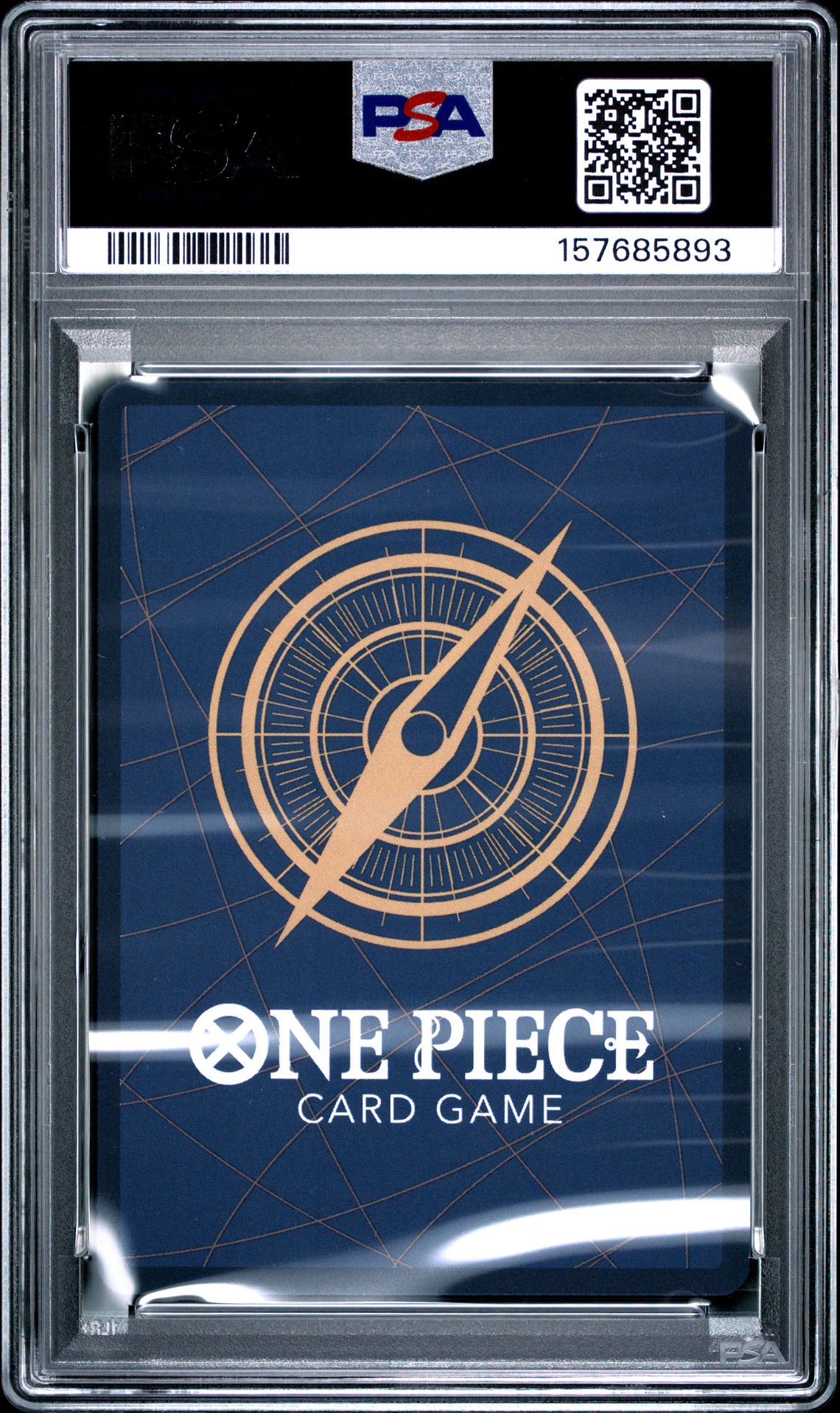 2024 One Piece Promos Monkey D. Luffy #043 (2Nd Ann Tournament-Prtcptn) Gem Mt 10 back view - PSA certificate #157685893