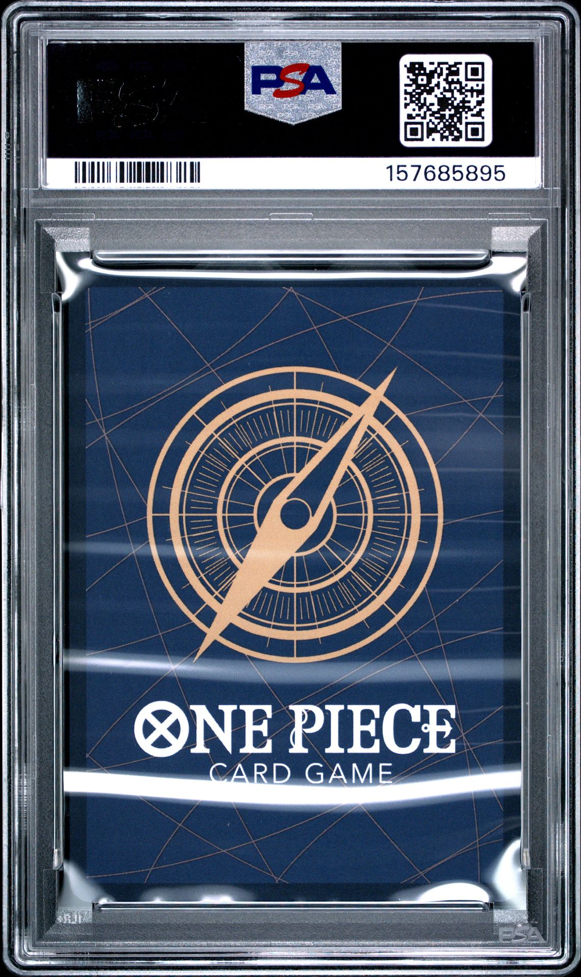 2024 One Piece Promos Monkey D. Luffy #043 (2Nd Ann Tournament-Prtcptn) Gem Mt 10 back view - PSA certificate #157685895