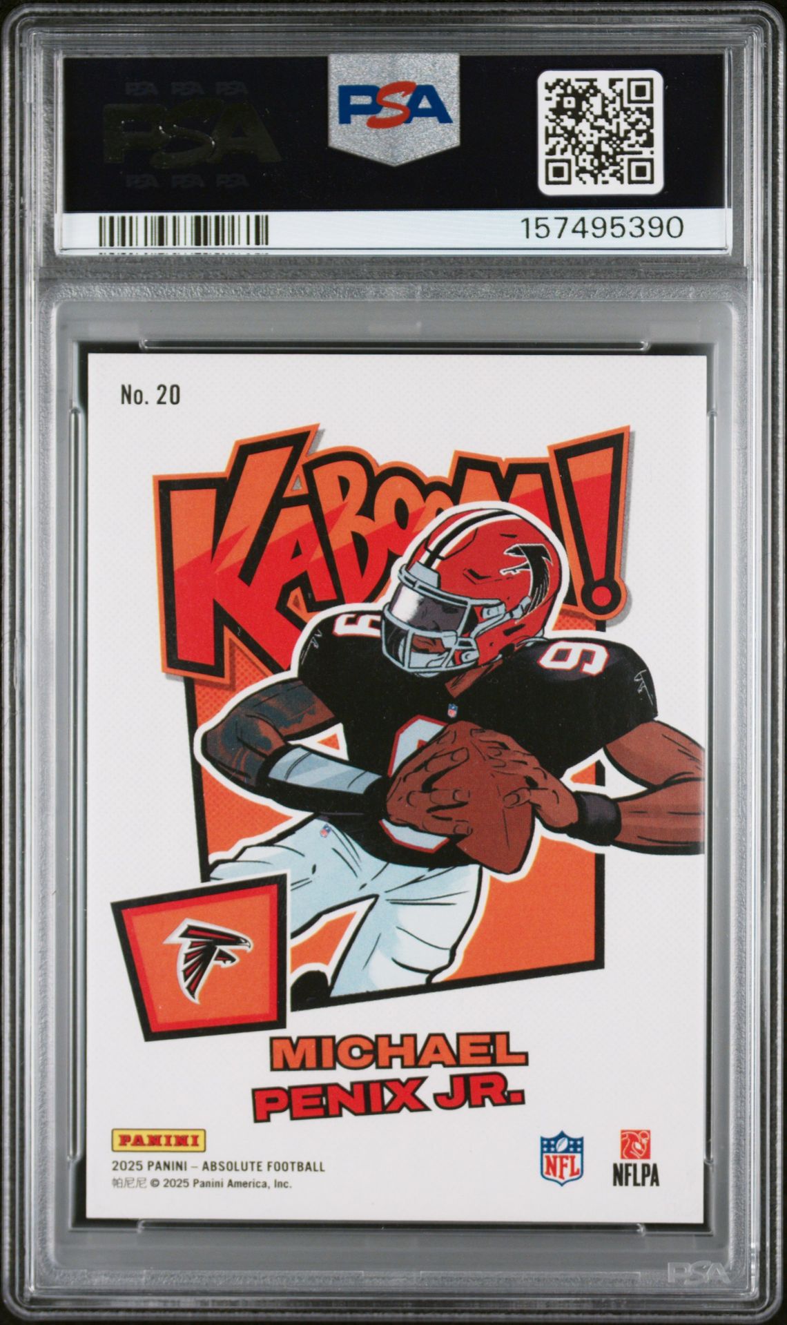 2025 Panini Absolute Kaboom! Horizontal Michael Penix Jr. #20 Mint 9 back