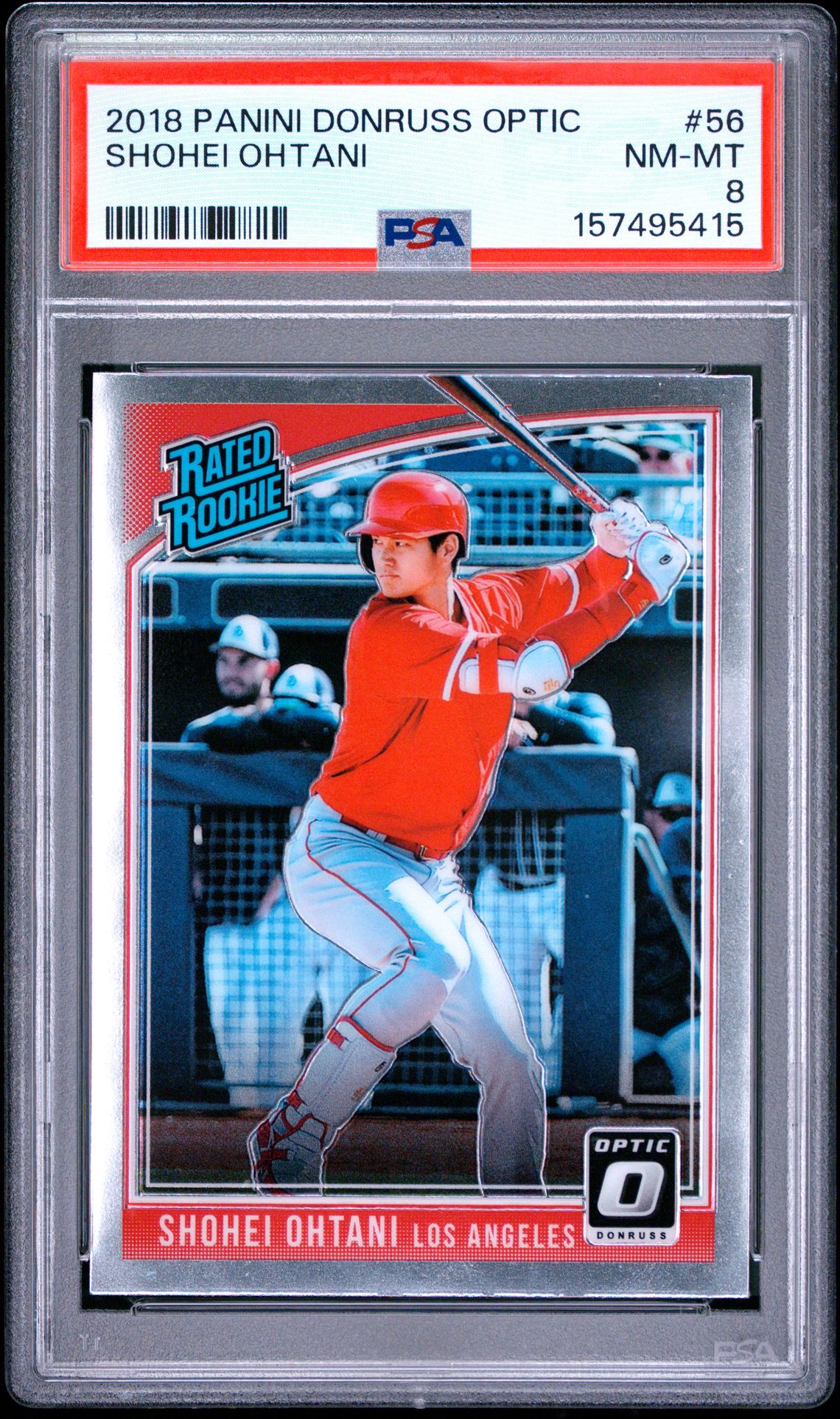 2018 Panini Donruss Optic Shohei Ohtani #56 Nm-Mt 8 front