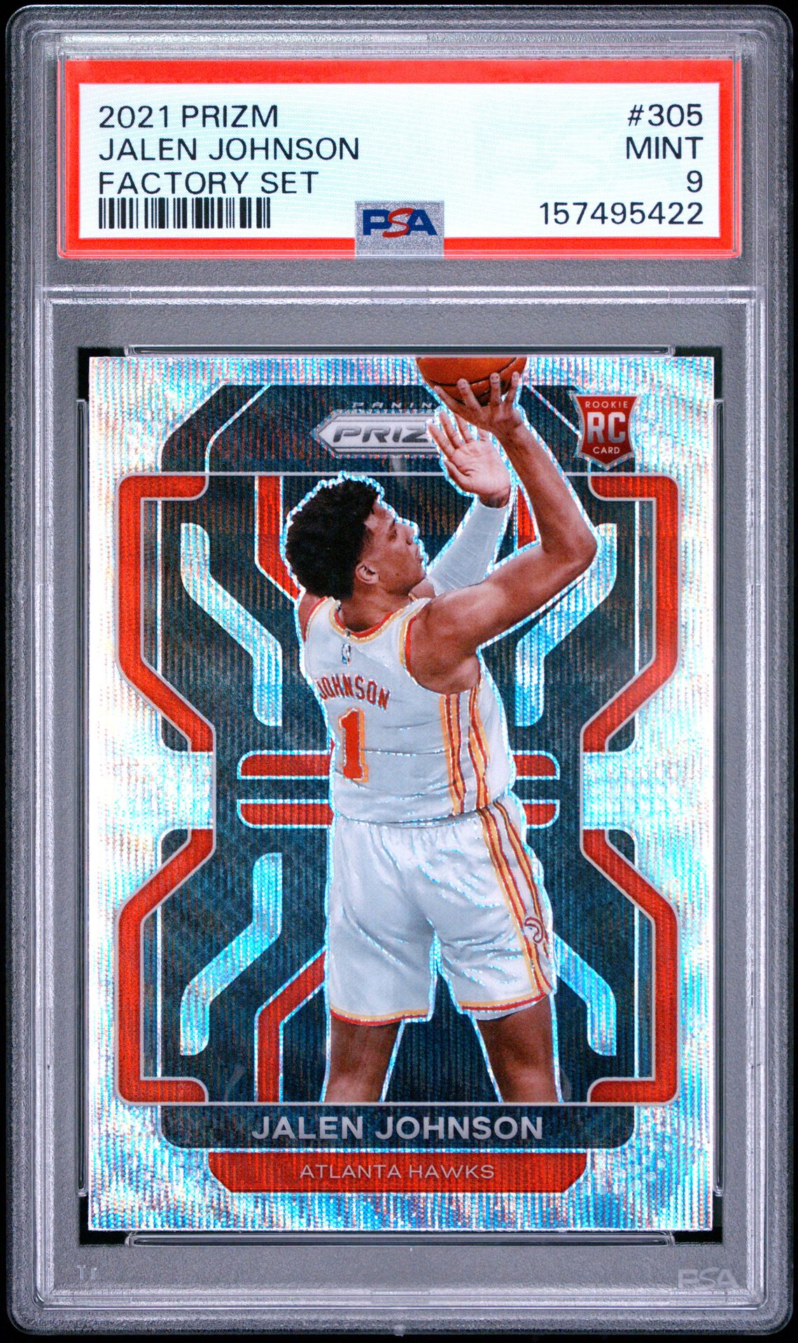 2021 Panini Prizm Factory Set Jalen Johnson #305 (Factory Set) Mint 9 front
