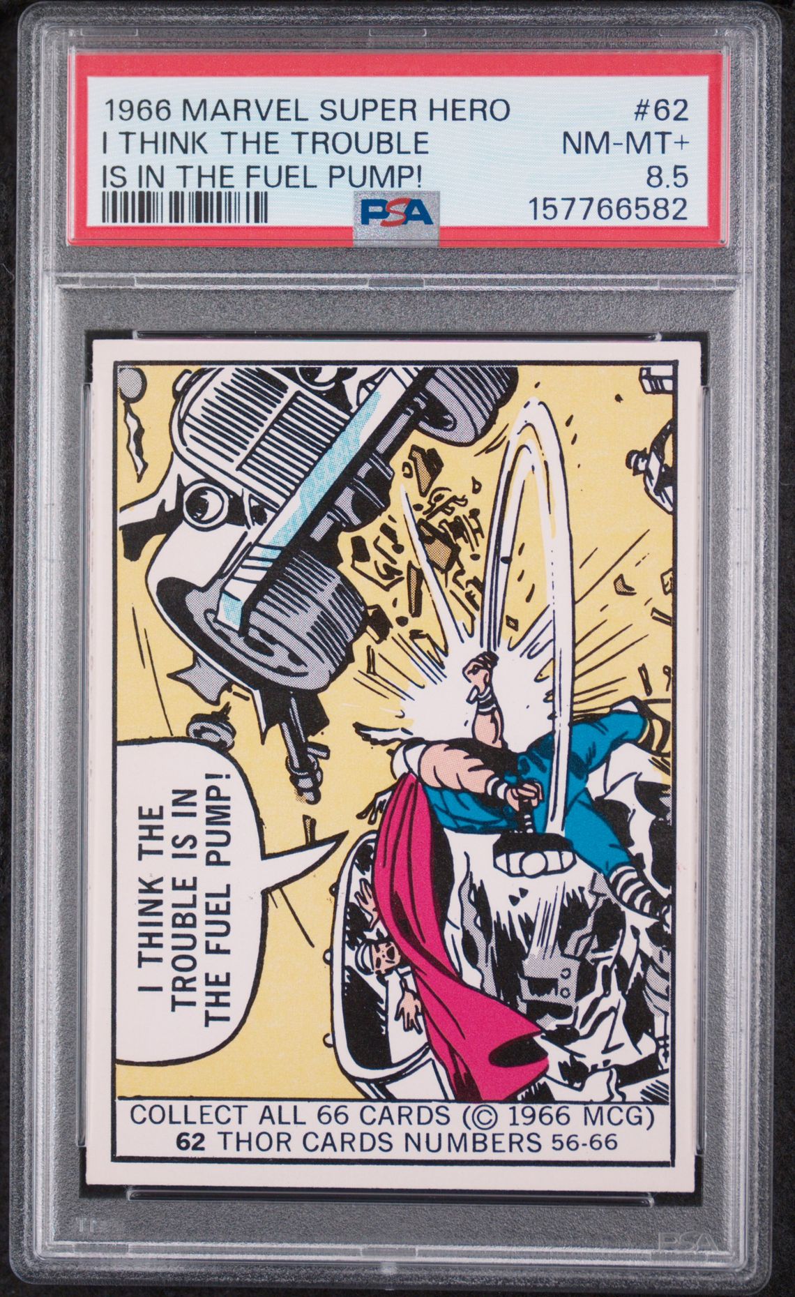 1966 Marvel Super Heroes I Think The Trouble #62 (Is In The Fuel Pump!) Nm-Mt+ 8.5 front