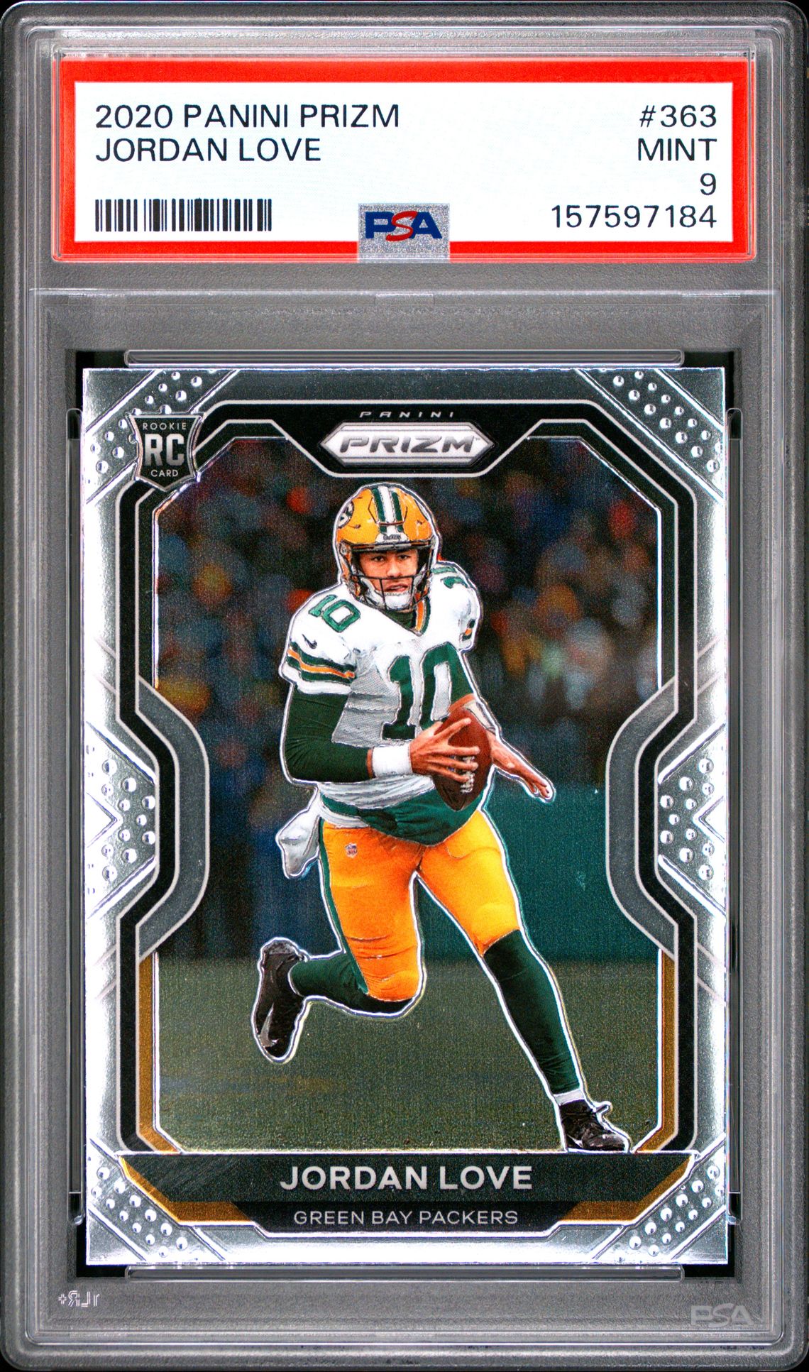 2020 Panini Prizm Jordan Love #363 Mint 9 front