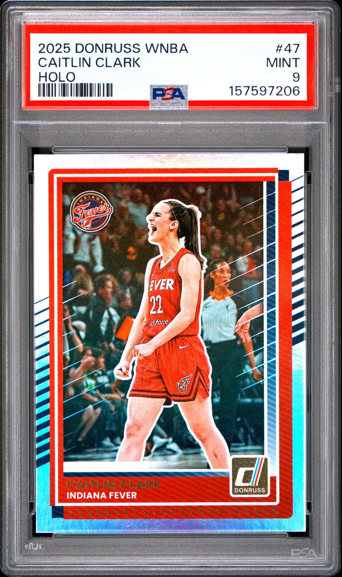 2025 Panini Donruss Wnba Caitlin Clark #47 (Holo) Mint 9 front