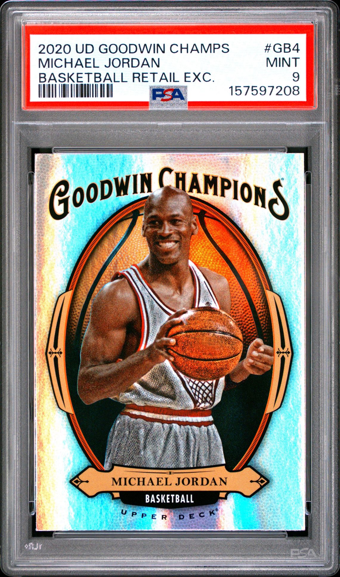 2020 Upper Deck Goodwin Champions Basketball Retail Exclusives Michael Jordan #Gb4 (Basketball Retail Exc.) Mint 9 front