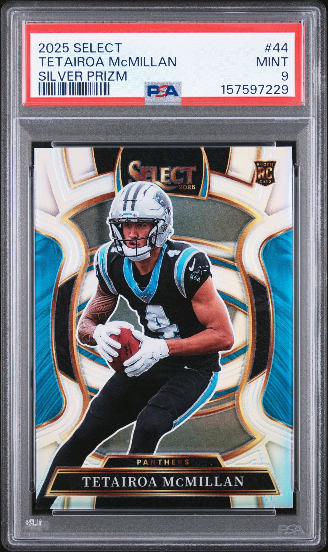 2025 Panini Select Tetairoa Mcmillan #44 (Silver Prizm) Mint 9 front