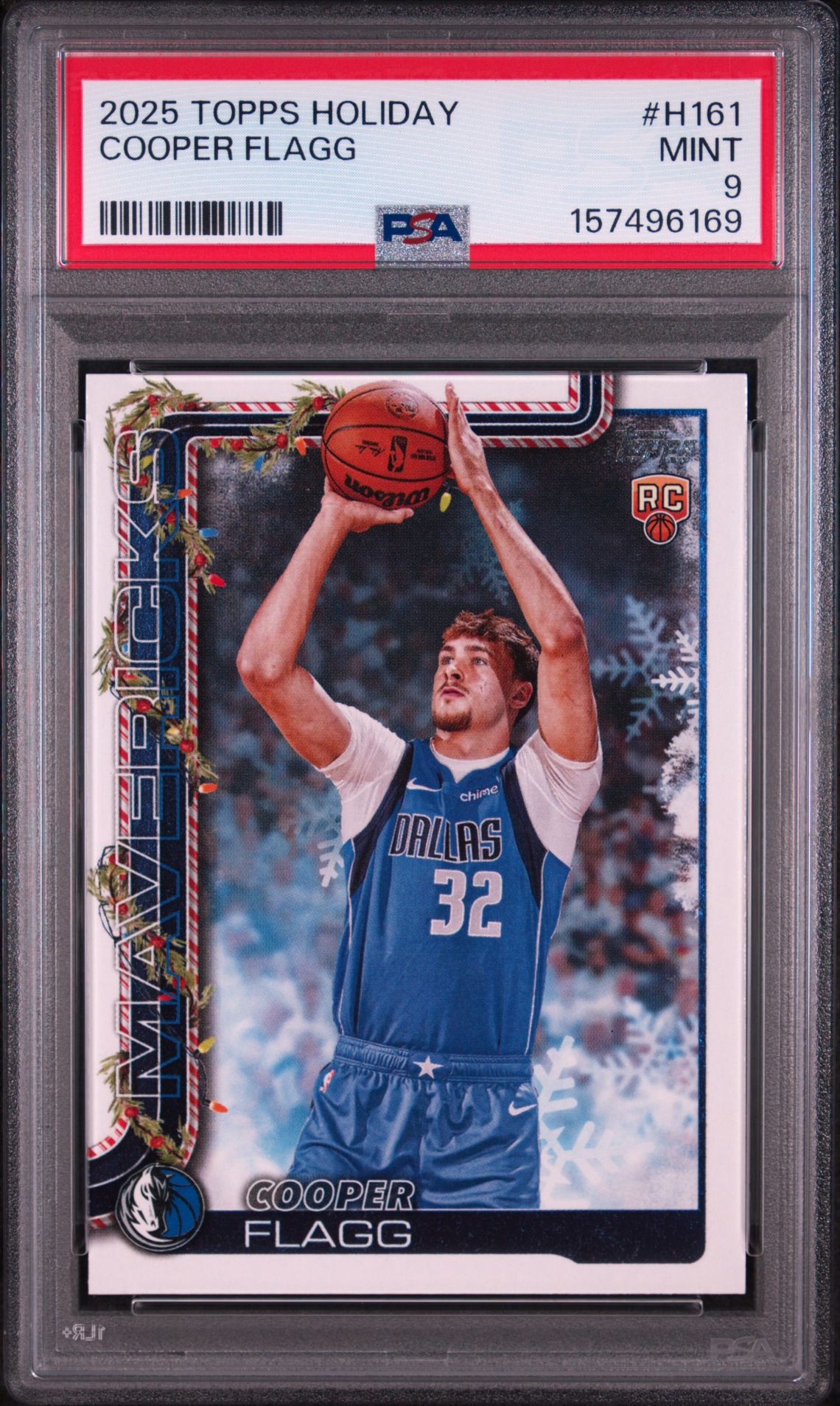 2025 Topps Holiday Cooper Flagg #H161 Mint 9 front