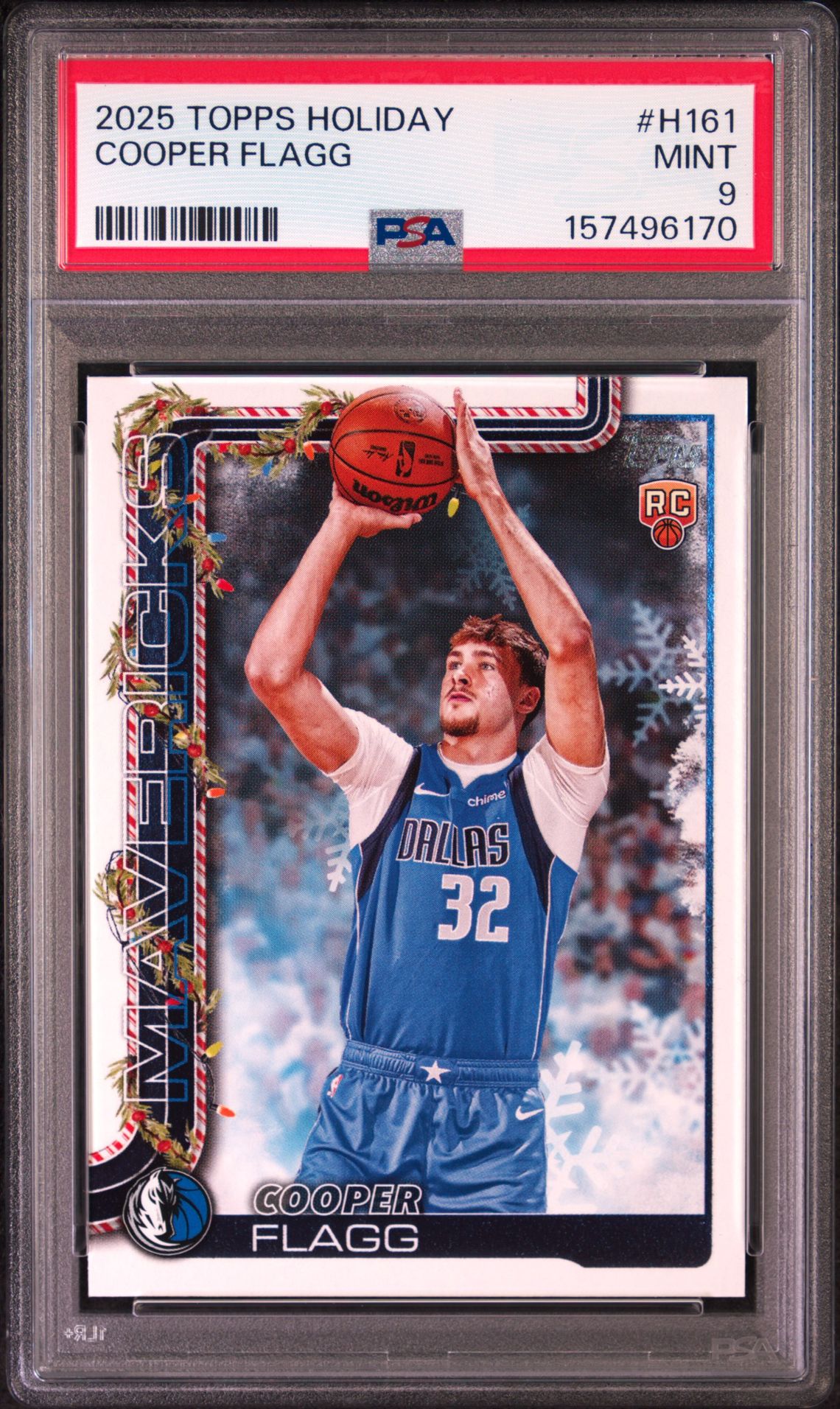 2025 Topps Holiday Cooper Flagg #H161 Mint 9 front