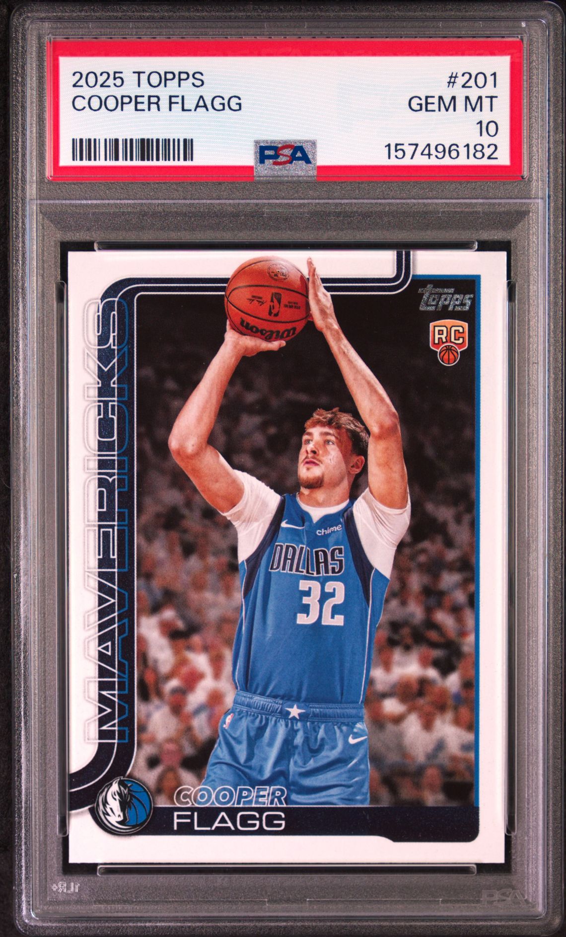 2025 Topps Cooper Flagg #201 Gem Mt 10 front