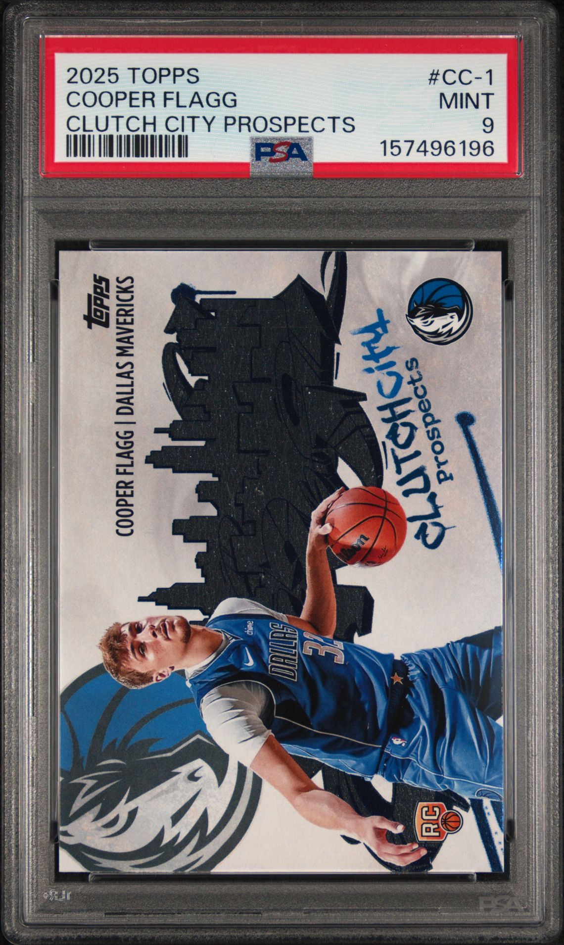2025 Topps Clutch City Prospects Cooper Flagg #Cc-1 Mint 9 front